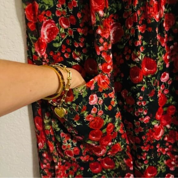 Chris McLaughlin Ruffle Pleated Floral Sleeveless Boho Dress 12 - Picture 6 of 12